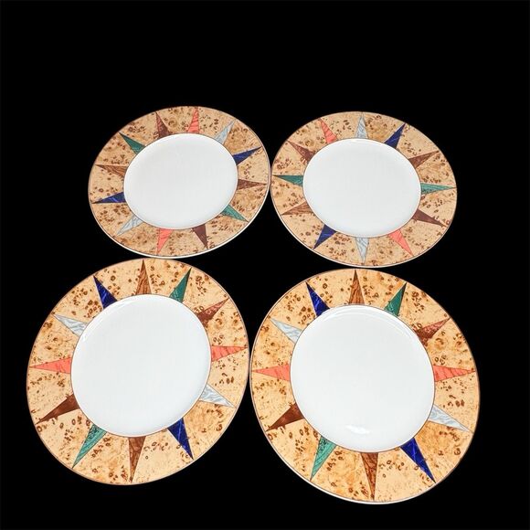 4 Christopher Stuart Optima Villa D’ Este Salad Dessert Plates 8 1/2” HK206 - Picture 1 of 10